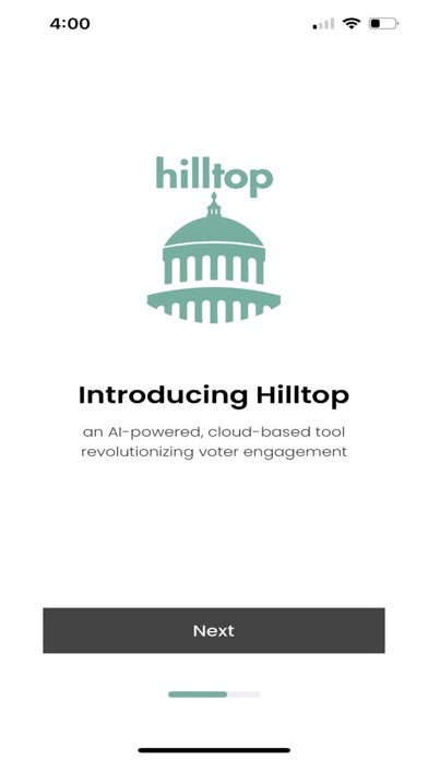 Hilltop Application Screenshot