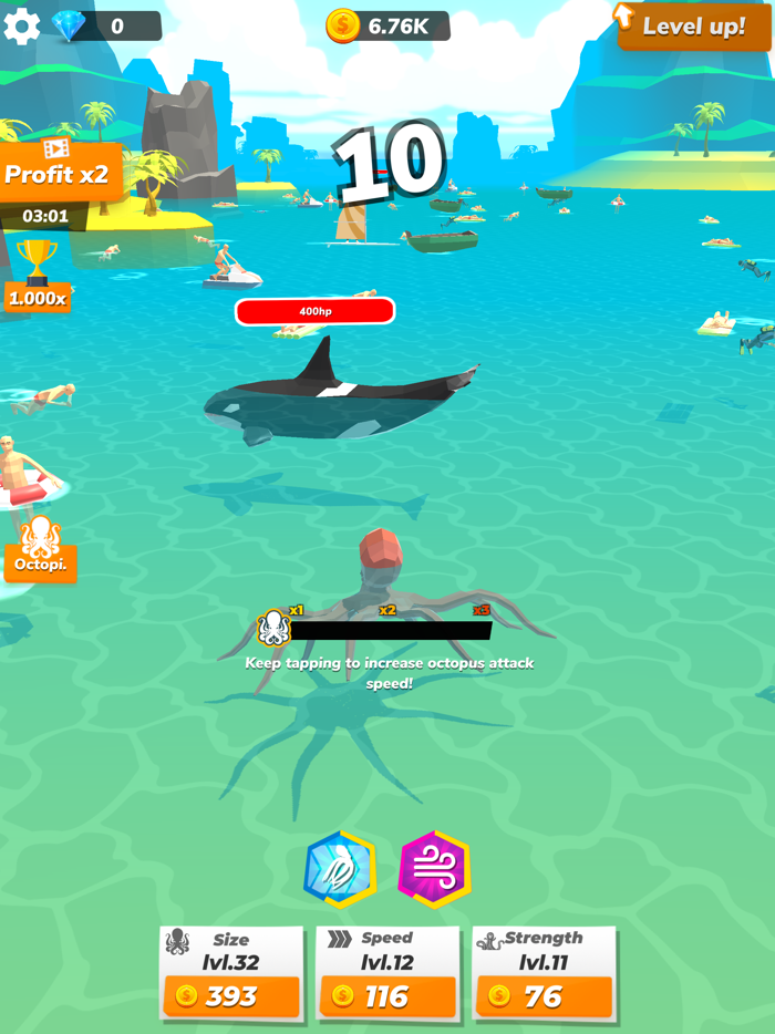 Idle Octopus Mega Tycoon Game