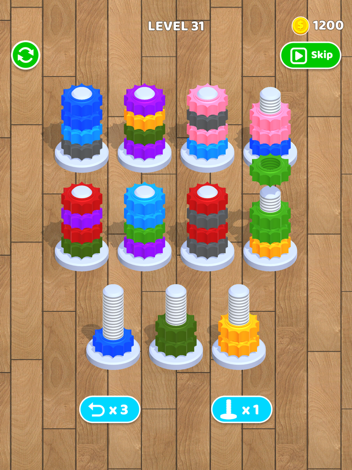 Nuts And Bolts - Screw Sort 3D