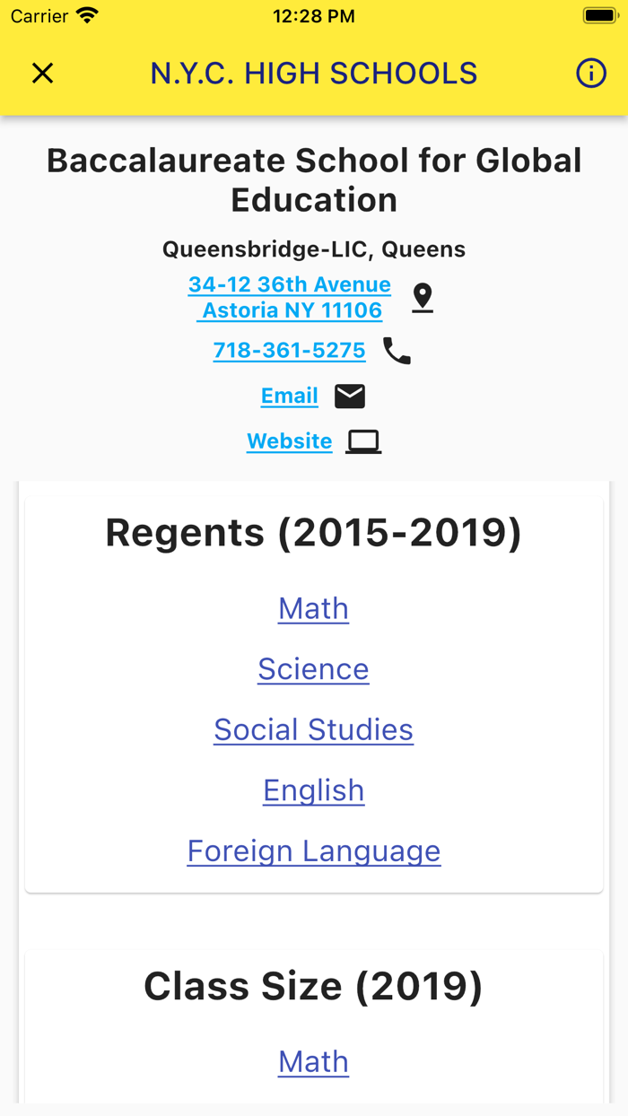 NYC H.S. Information