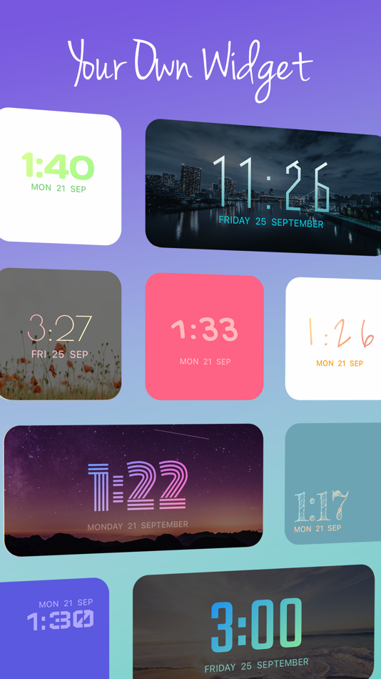 #1. OnClock - Widget (iOS) 由: AHN YOONJI