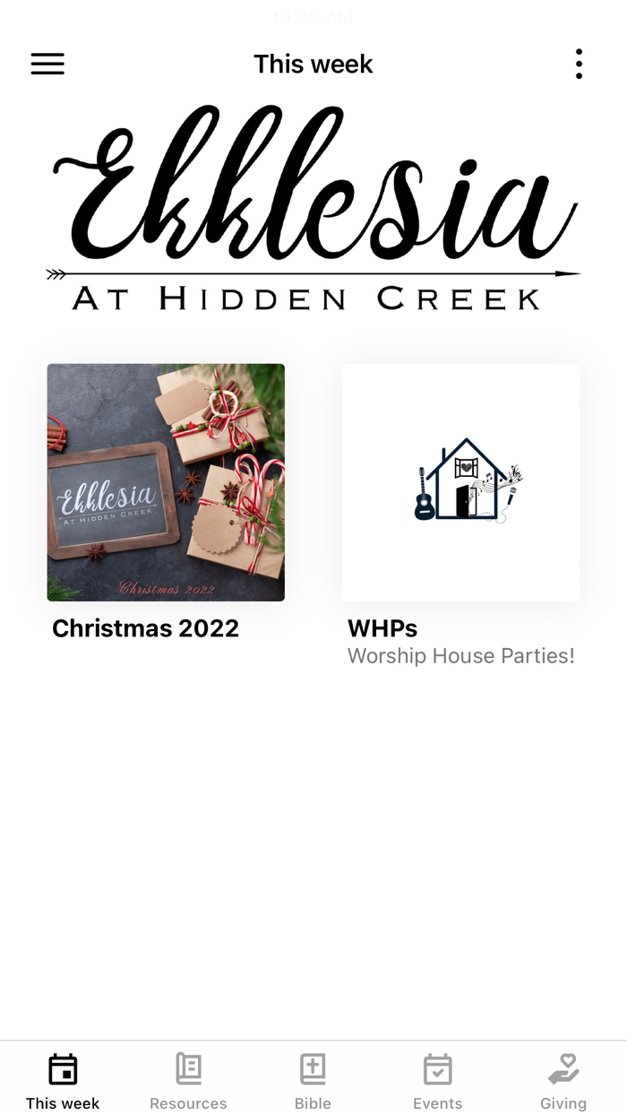 Ekklesia at Hidden Creek