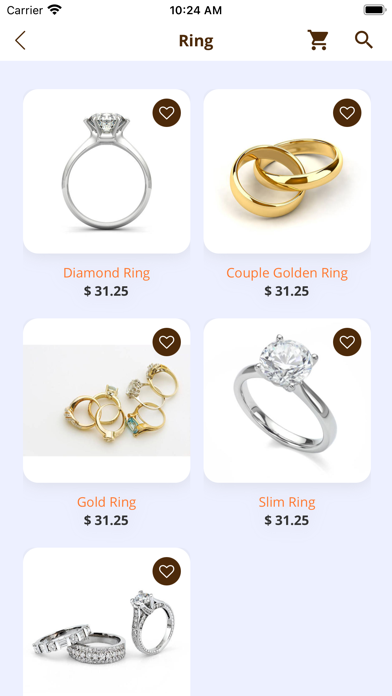 Online Jewelry Store Screenshot