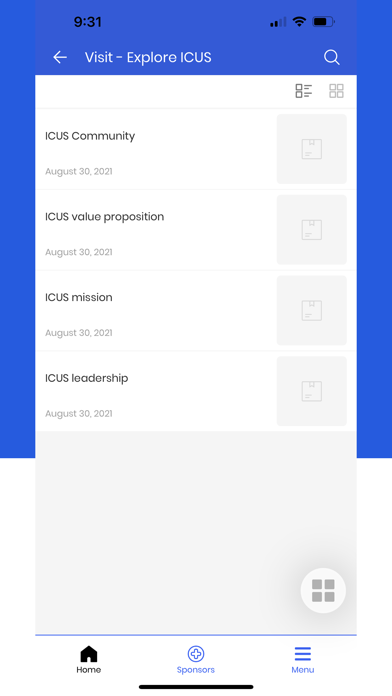 ICUS Connect App Screenshot
