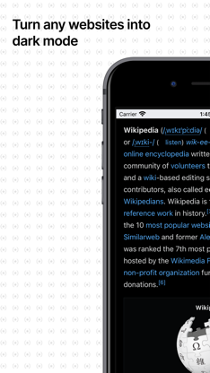 Blacked dark reader for safari screenshot 1