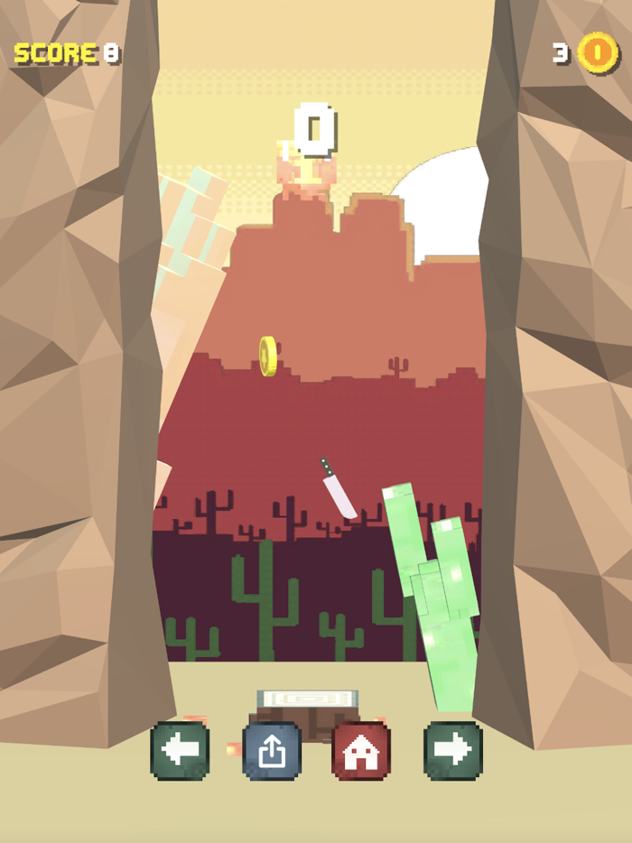 Knife Throw Flip Challenge