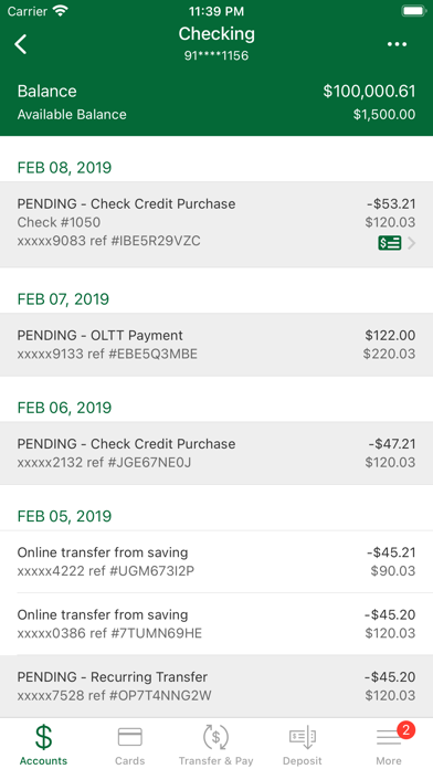 NOEFCU Mobile Banking Screenshot