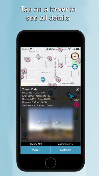 Cellular Network Signal Finder Screenshot