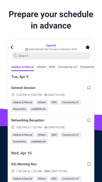 Software AG IUG Conference Screenshot