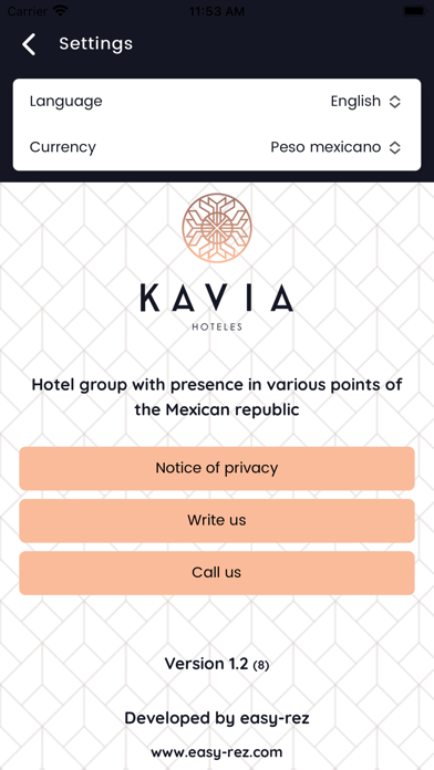 Hoteles Kavia Screenshot