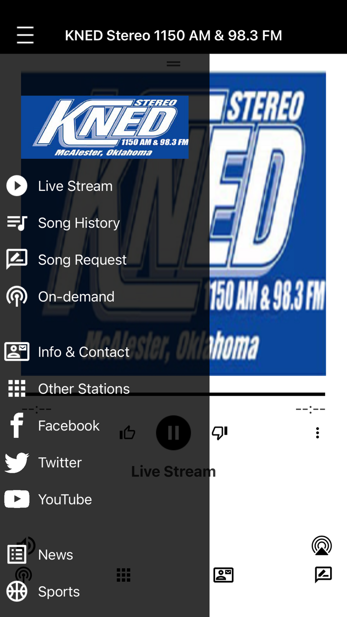 KNED 1150AM and 98.3FM