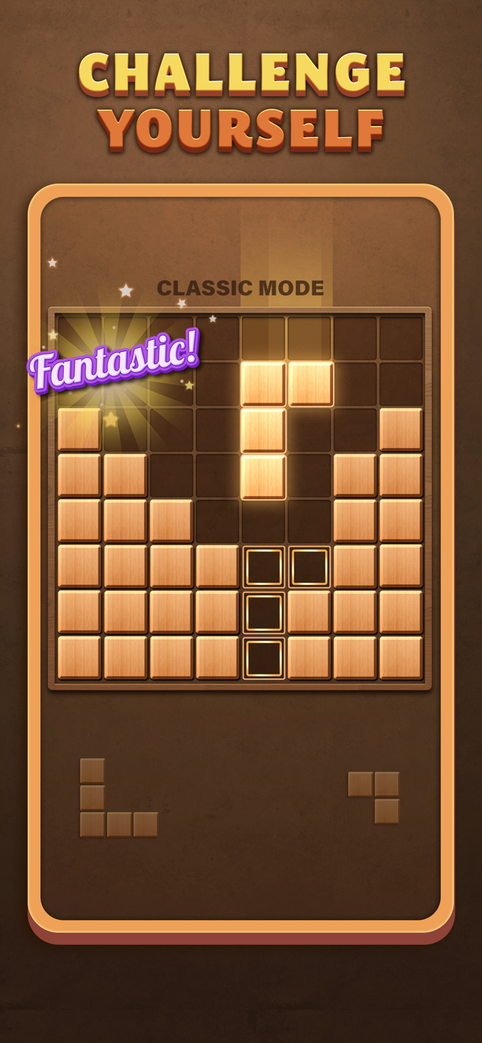 Fill Wooden Block Puzzle 8x8