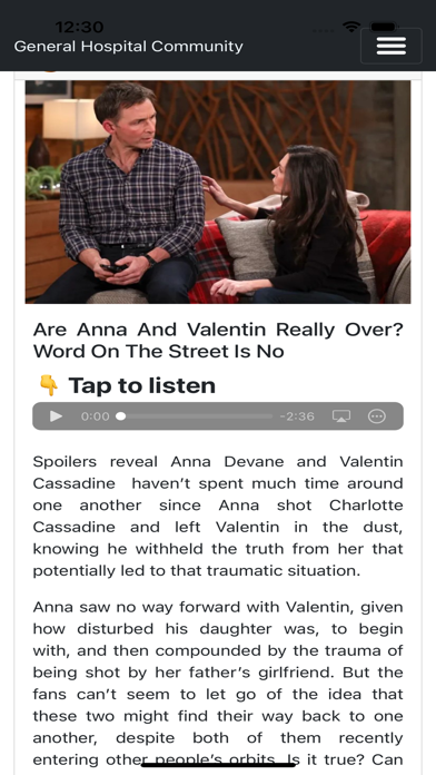 General Hospital Soap Opera Screenshot