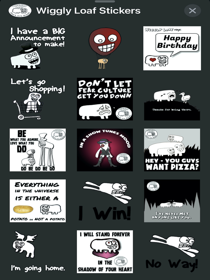 Wiggly Loaf Stickers