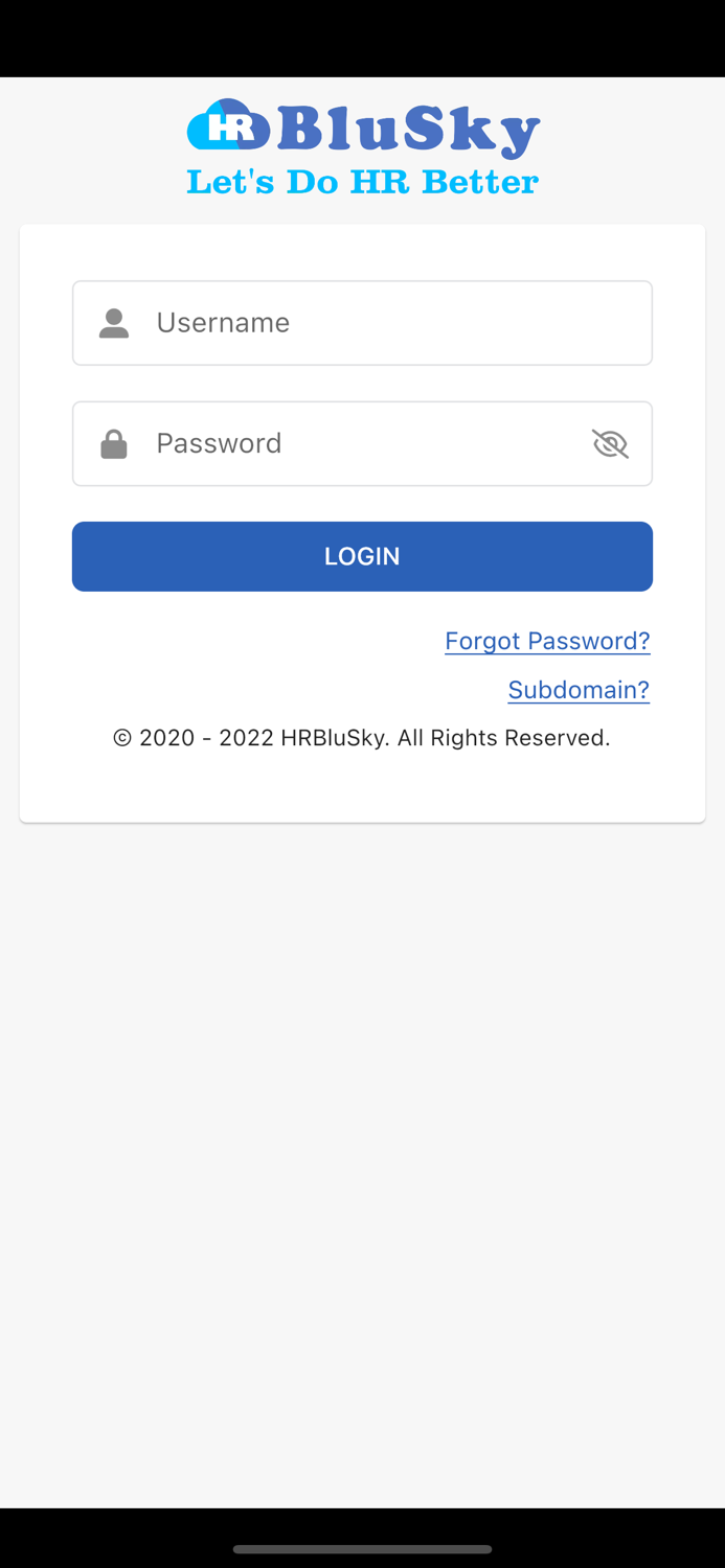 HRBluSky - Attendance Tracker