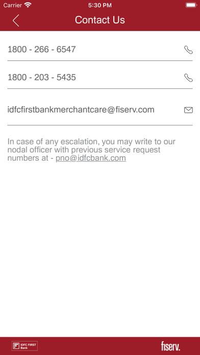 IDFC First Bank ME Services Screenshot