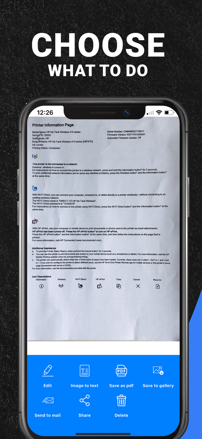 SparkScan - PDF Card Scanner