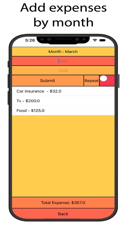 Monthly Money Tracker screenshot-3