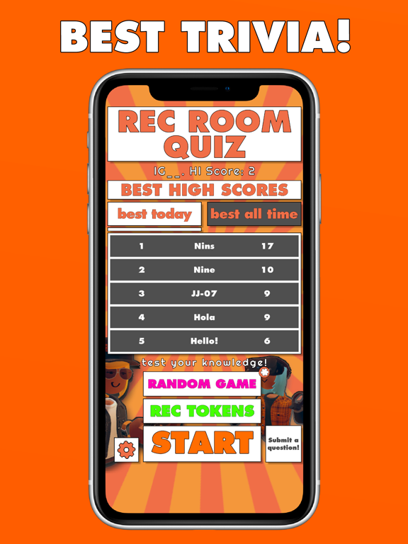 Quiz for Rec Room