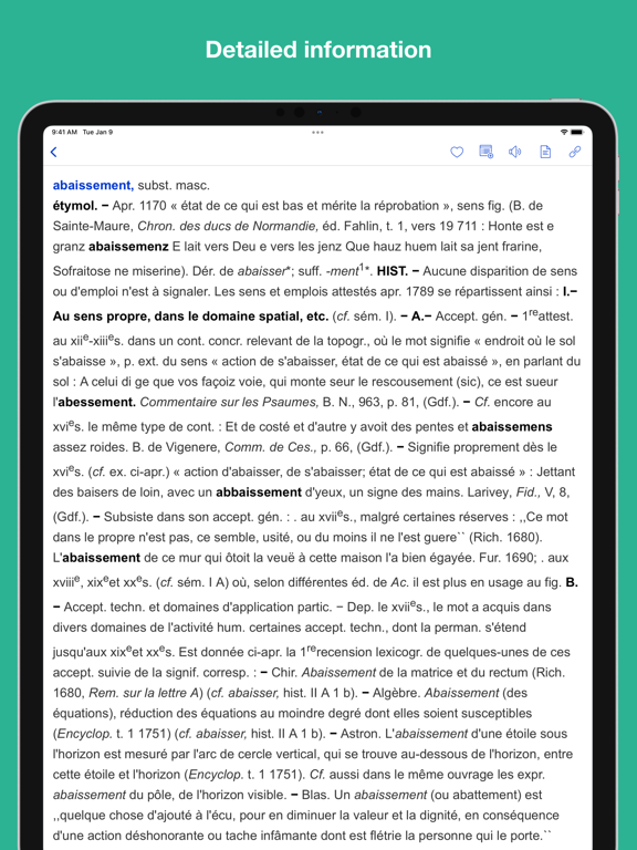 Screenshot #5 pour French Etymological Dictionary