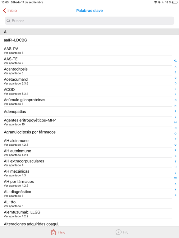 Manual de Hematología 2022 iPad screenshot 6 - Medical app