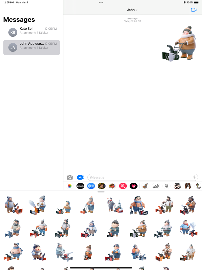 Snowblowing Stickers