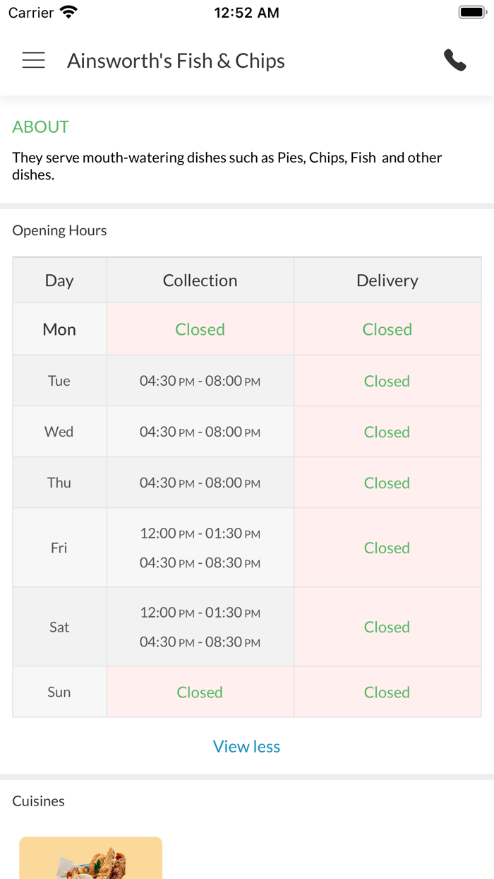 Ainsworths Fish And Chips