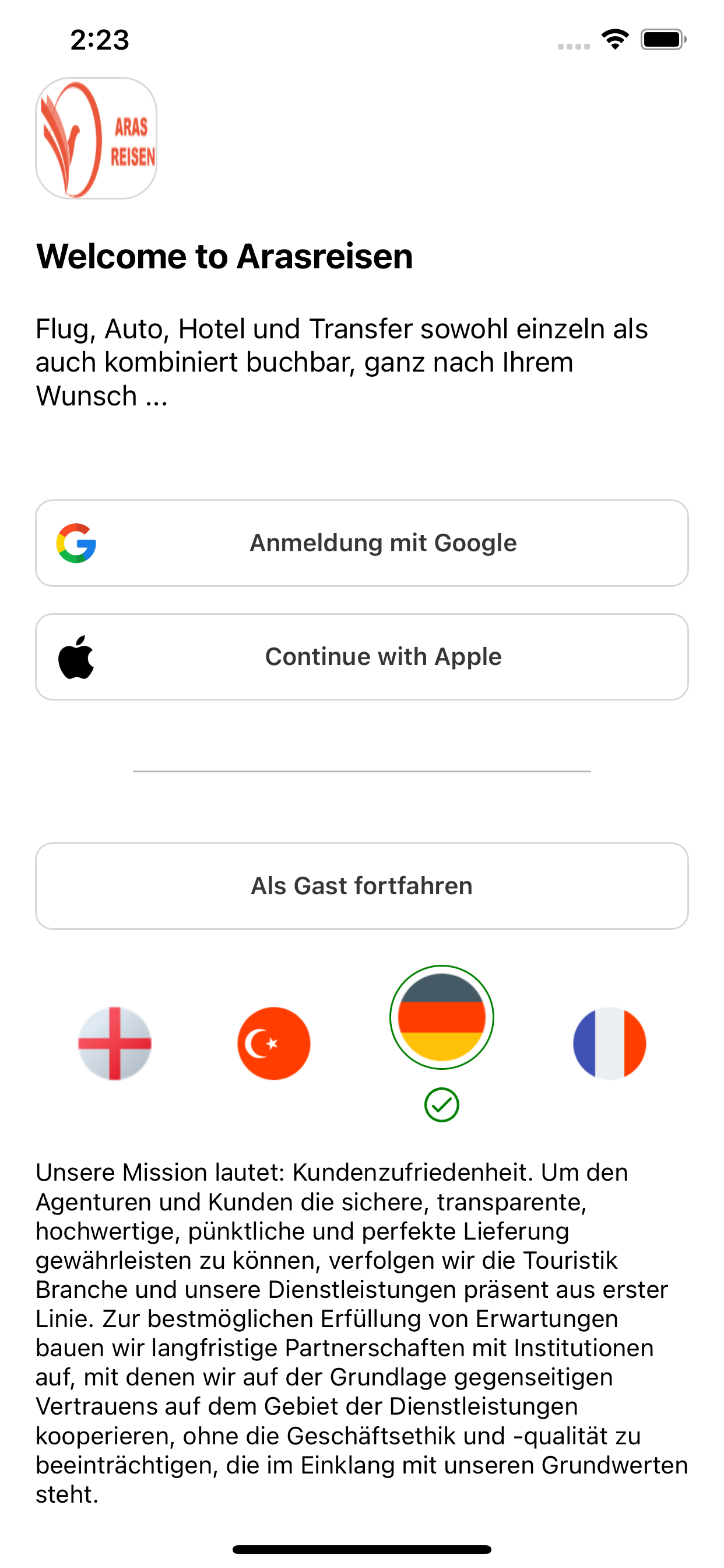 arasreisen