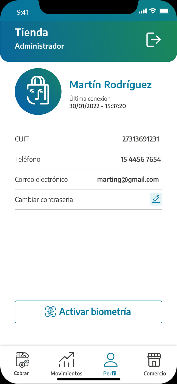 Cuenta DNI Comercios