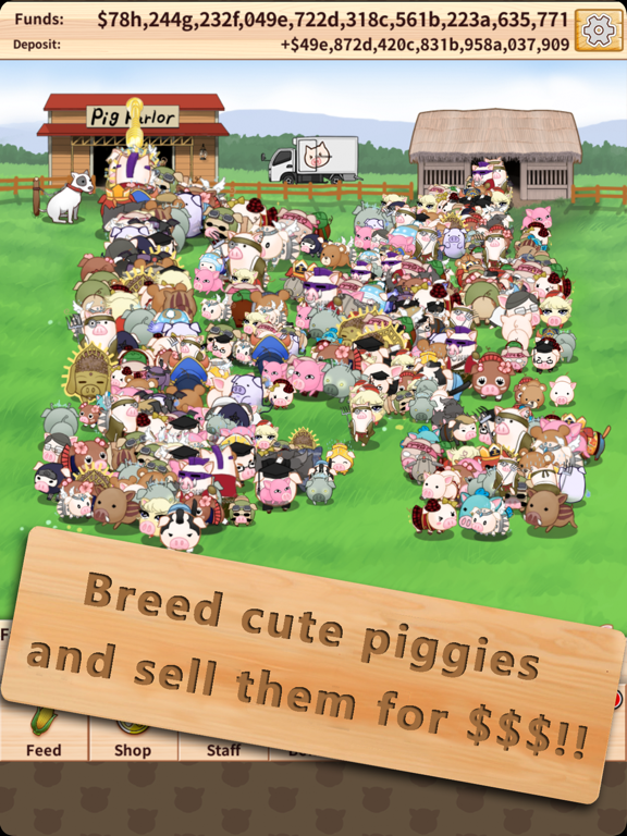 Piggy Clicker:idle farm tapper