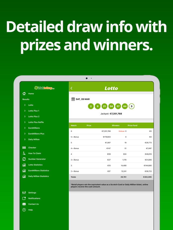 Irish Lottery - Results