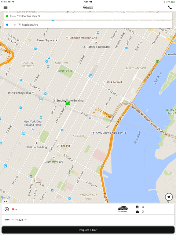 Classic Car Service iPad screenshot 2 - Travel app