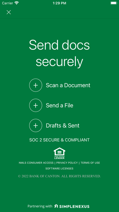 Bank of Canton Home Loans Screenshot