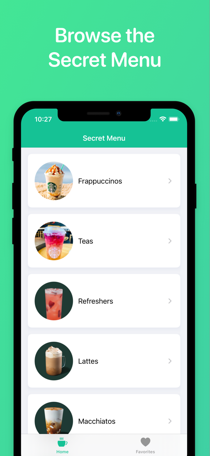 Secret Menu for Starbucks 1