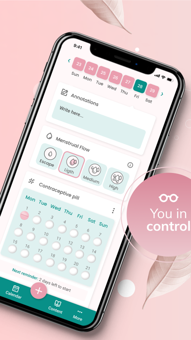 Lotus Menstrual Calendar Screenshot
