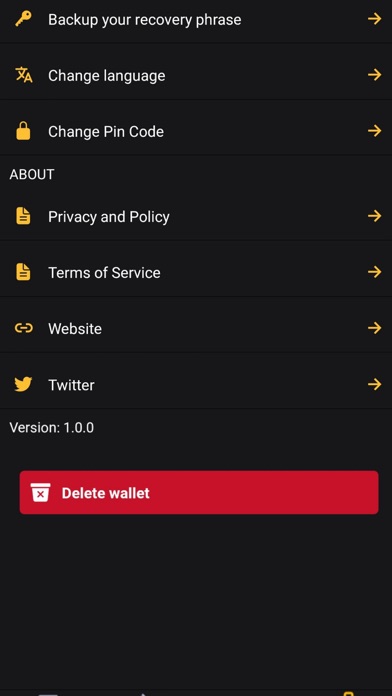Blocknance Wallet Screenshot