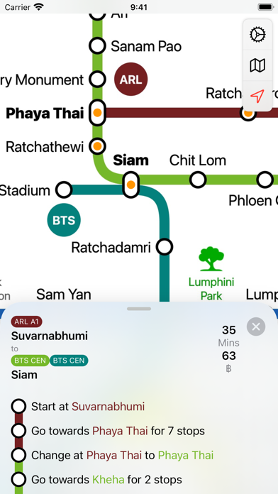 Screenshot #3 pour Bangkok Metro Transit Map