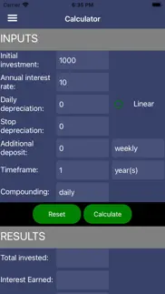compound interest calc. iphone screenshot 1