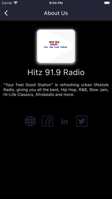 Hitz 91.9 Radio Screenshot