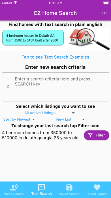 EZ Home Search Screenshot