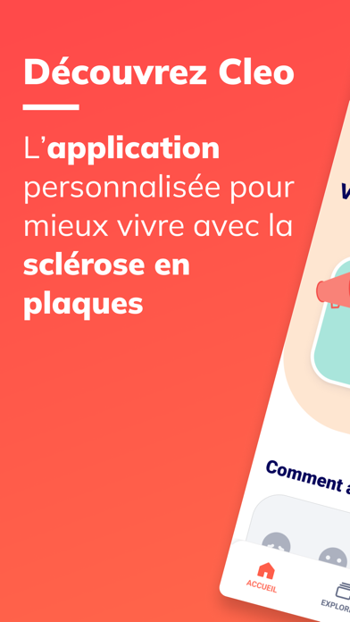 Screenshot #1 pour Cleo : mieux vivre avec la SEP