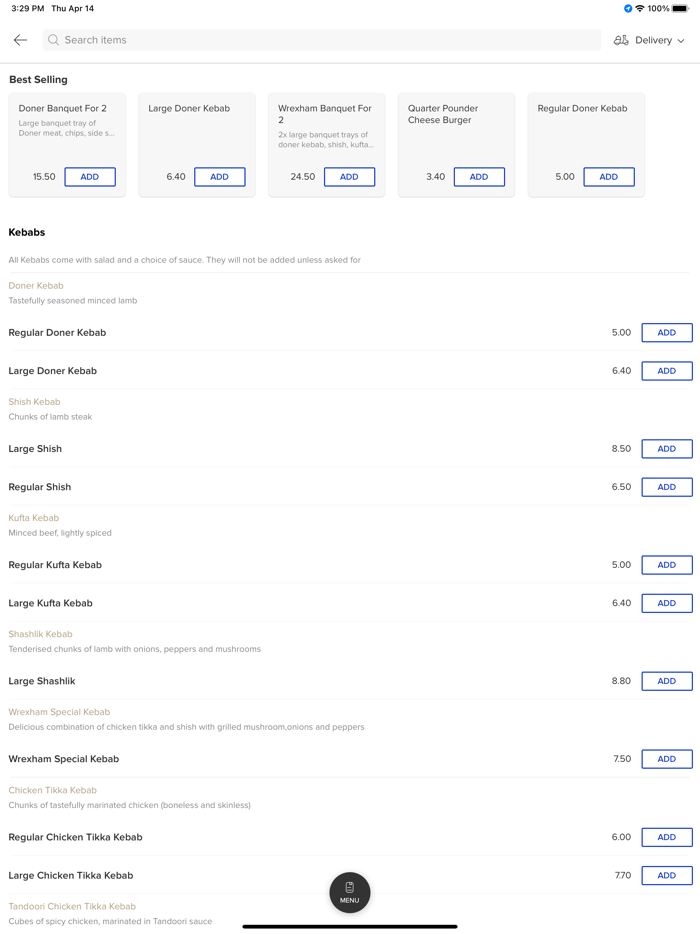 Wrexham Kebab Pizza.