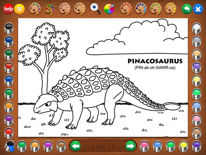 Coloring Book 2 Dinosaurs