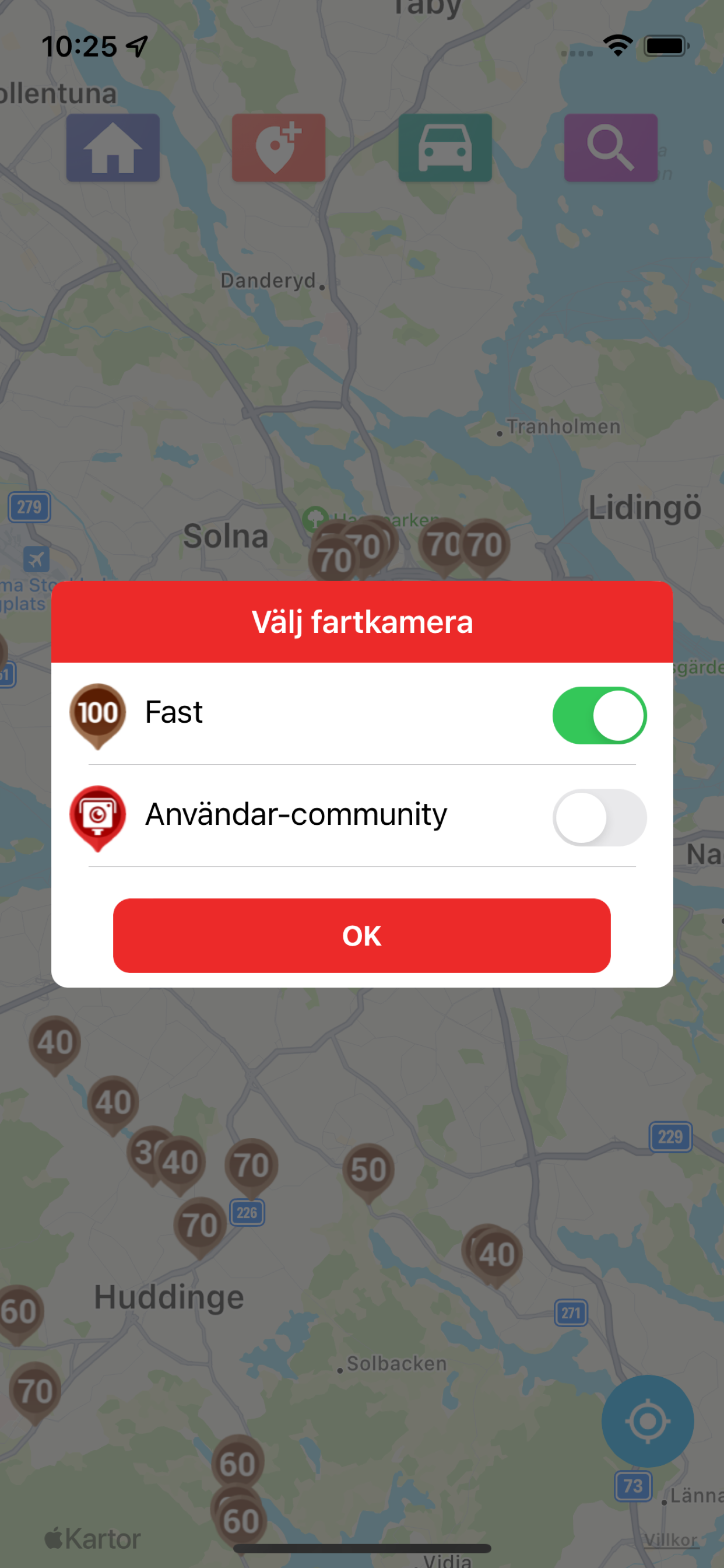 Fartkamera karta