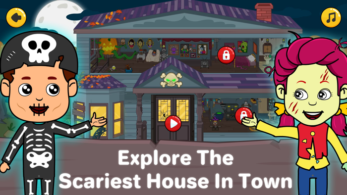 Tizi Town Haunted House Games