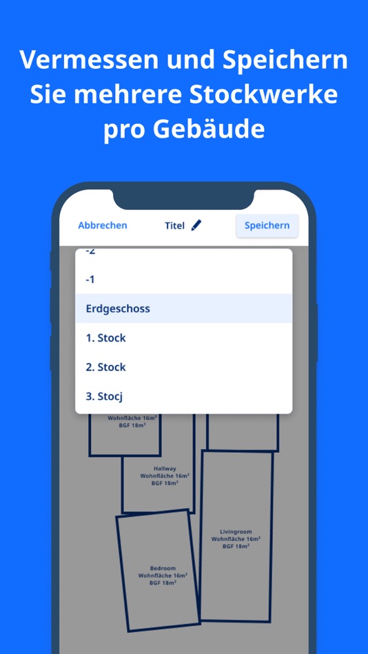 #6. Gebäudeflächen (iOS) Podle: roometric GmbH