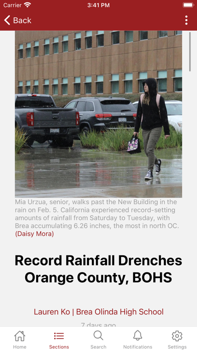 Student News Source Screenshot