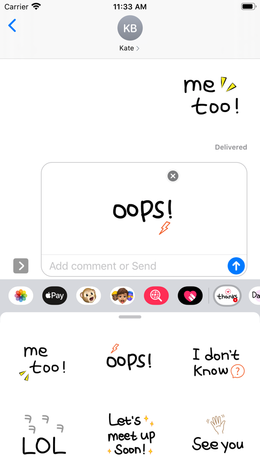 #2. Pretty letter for English (iOS) 来自: leehwa ko