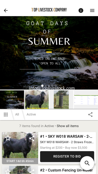 Top Livestock Auction Screenshot