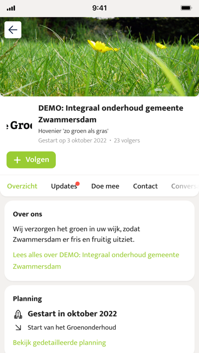De GroenApp Screenshot
